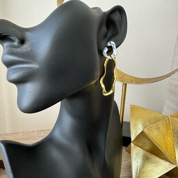 Vintage style drop earrings A1068 - Picture 5 of 6